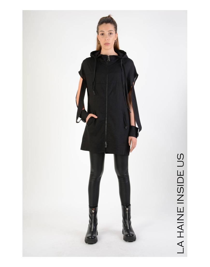 La haine inside us 4M LW673 GILET UNISEX D Nero Qualità Garantita