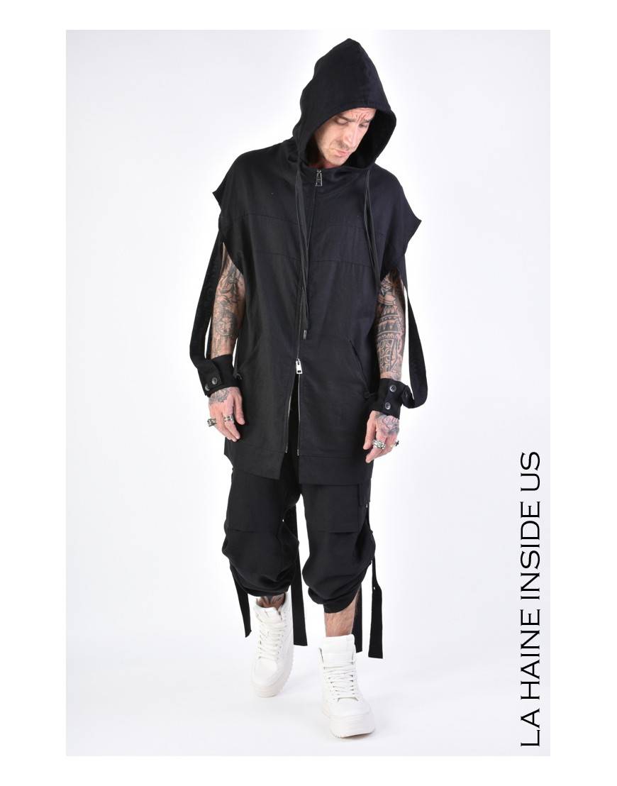 La haine inside us 4M LW673 GILET UNISEX U Nero