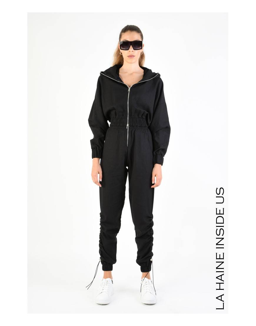 La haine inside us 4M LW674 BOMBER Nero Consegna Veloce