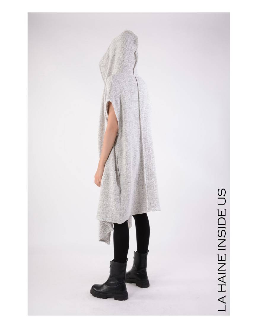 La haine inside us 4M LW676 CARDIGAN UNISEX D Bianco Promozione Limitata