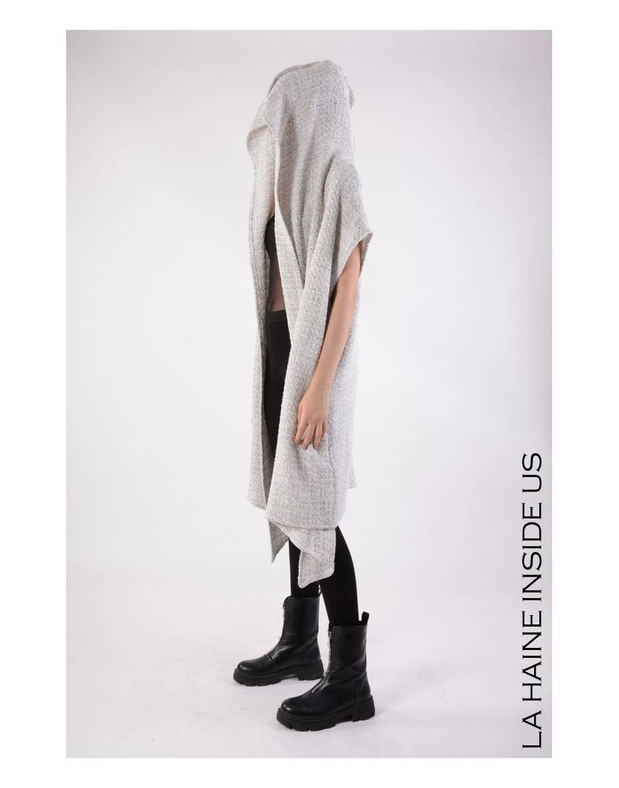 La haine inside us 4M LW676 CARDIGAN UNISEX D Bianco Promozione Limitata