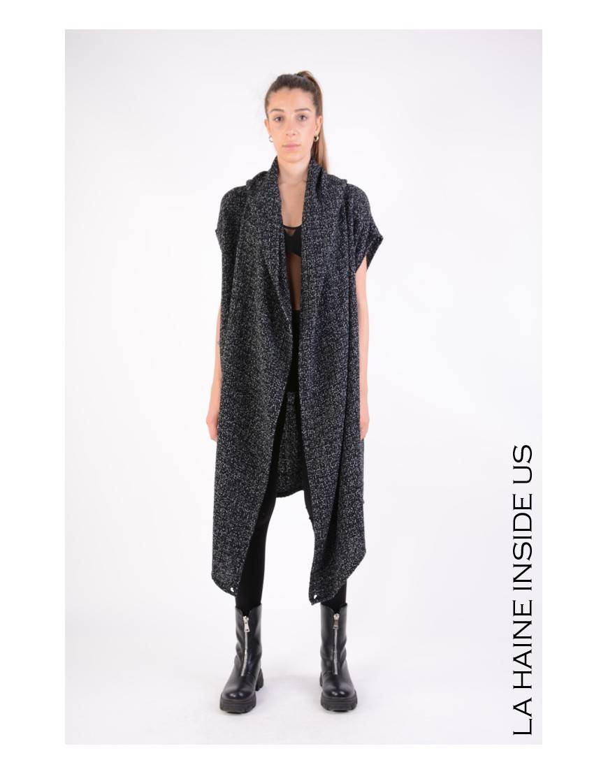 La haine inside us 4M LW676 CARDIGAN UNISEX D Nero Fino Al -60%