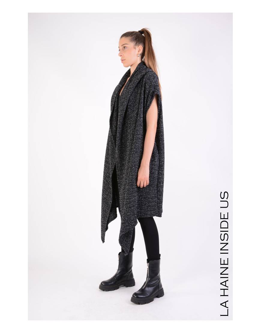 La haine inside us 4M LW676 CARDIGAN UNISEX D Nero Fino Al -60%