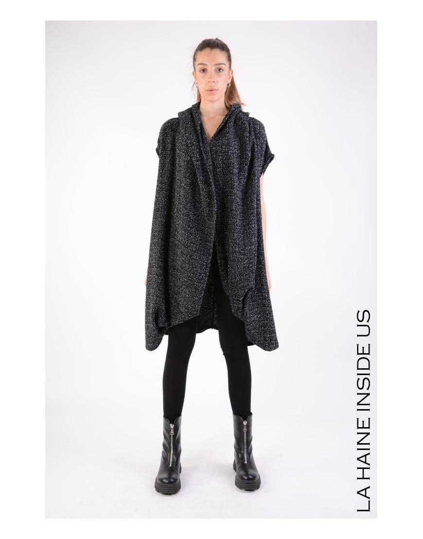 La haine inside us 4M LW676 CARDIGAN UNISEX D Nero Fino Al -60%