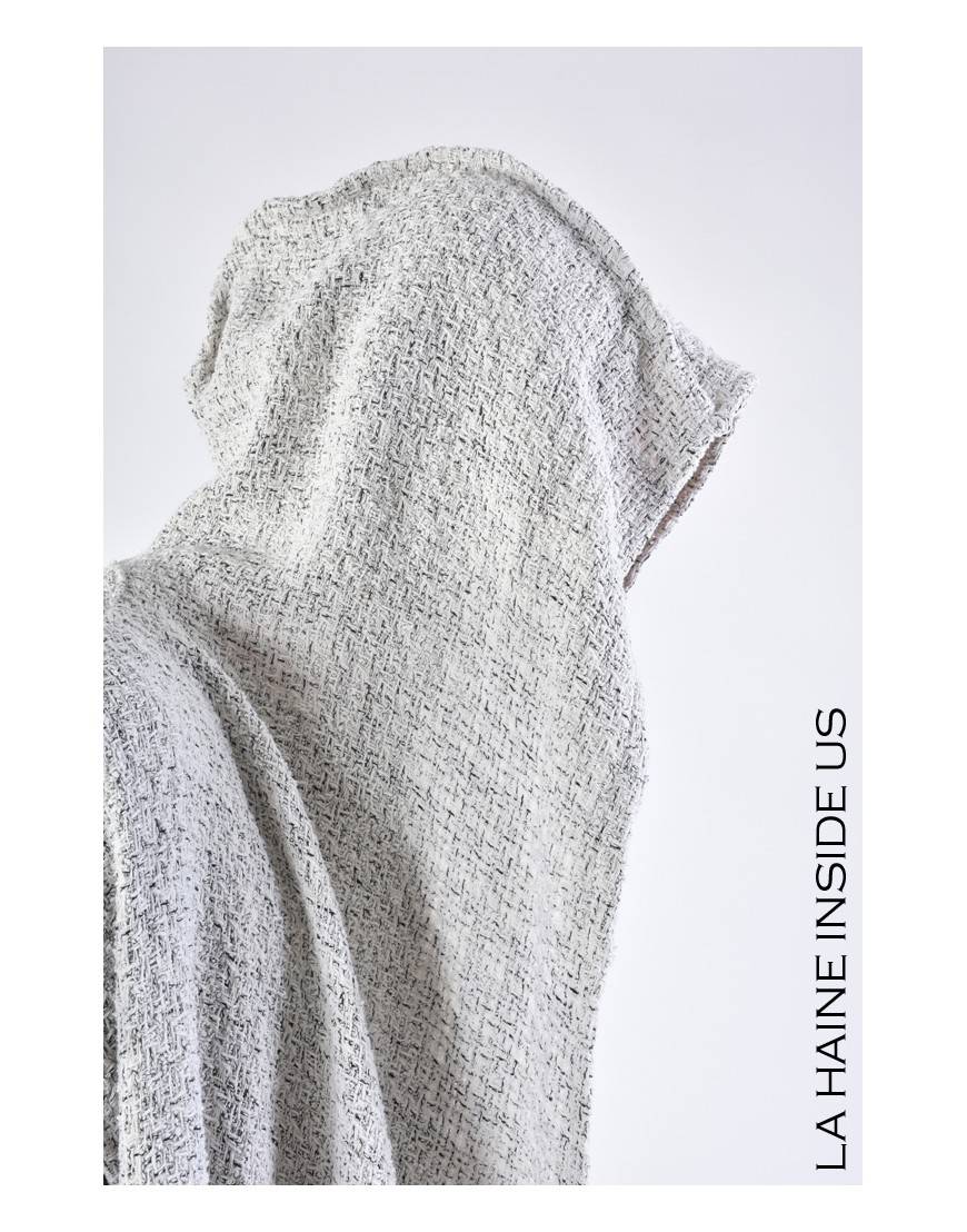 La haine inside us 4M LW676 CARDIGAN UNISEX U Bianco Shopping Online