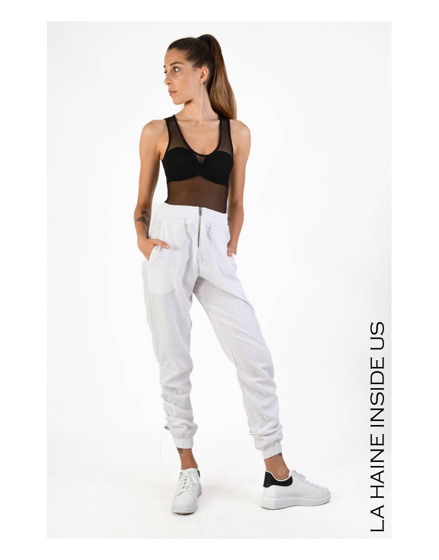 La haine inside us 4M LW755 PANTALONE Bianco Offerta