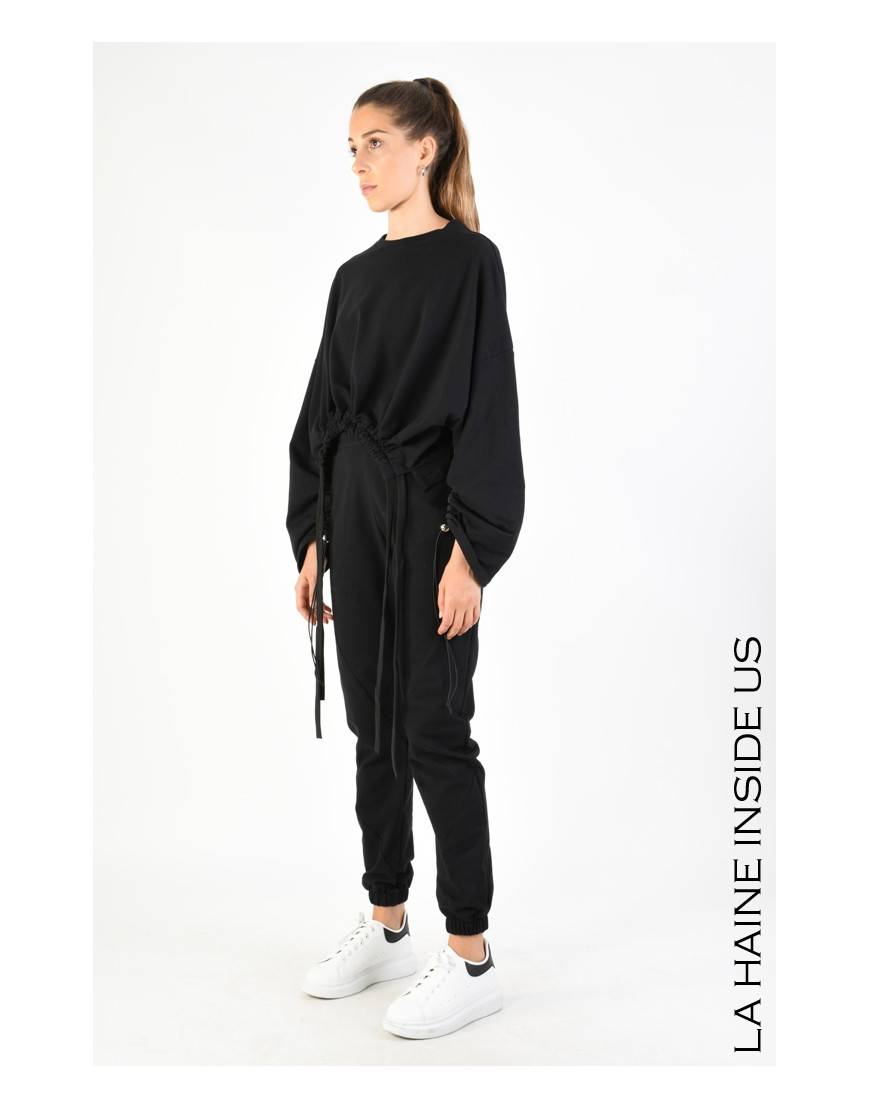 La haine inside us 4M LW757 TUNICA Nero Outlet
