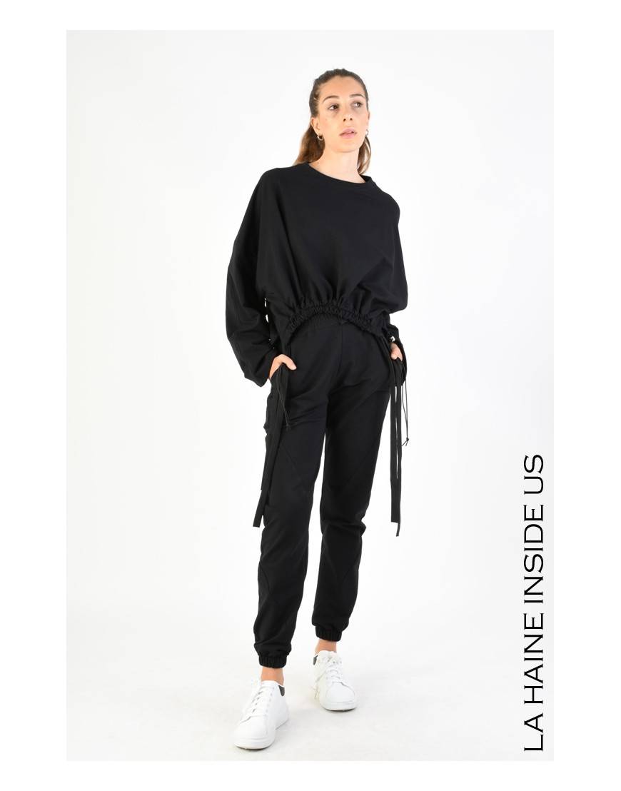 La haine inside us 4M LW757 TUNICA Nero Outlet