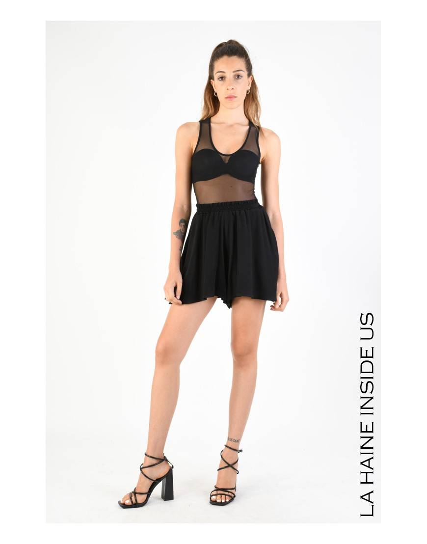 La haine inside us 4V LW753 SHORT Nero Saldi Di Fabbrica