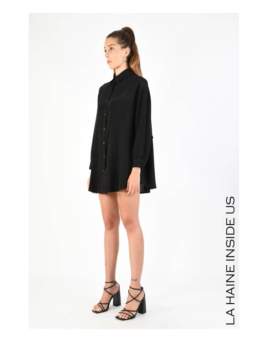 La haine inside us 4V LW754 CAMICIA Nero Vendite Flash