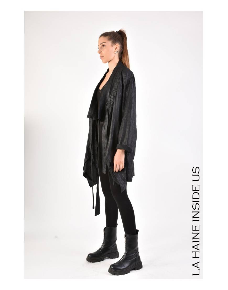 La haine inside us 4R LW645 CARDIGAN Nero Spedizione gratuita