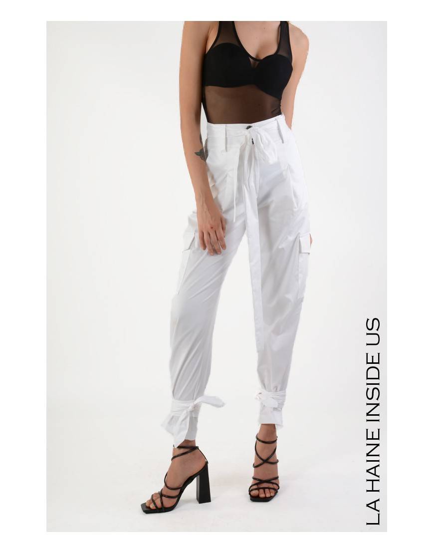 La haine inside us 4R LW709 PANTALONE Bianco Shopping online