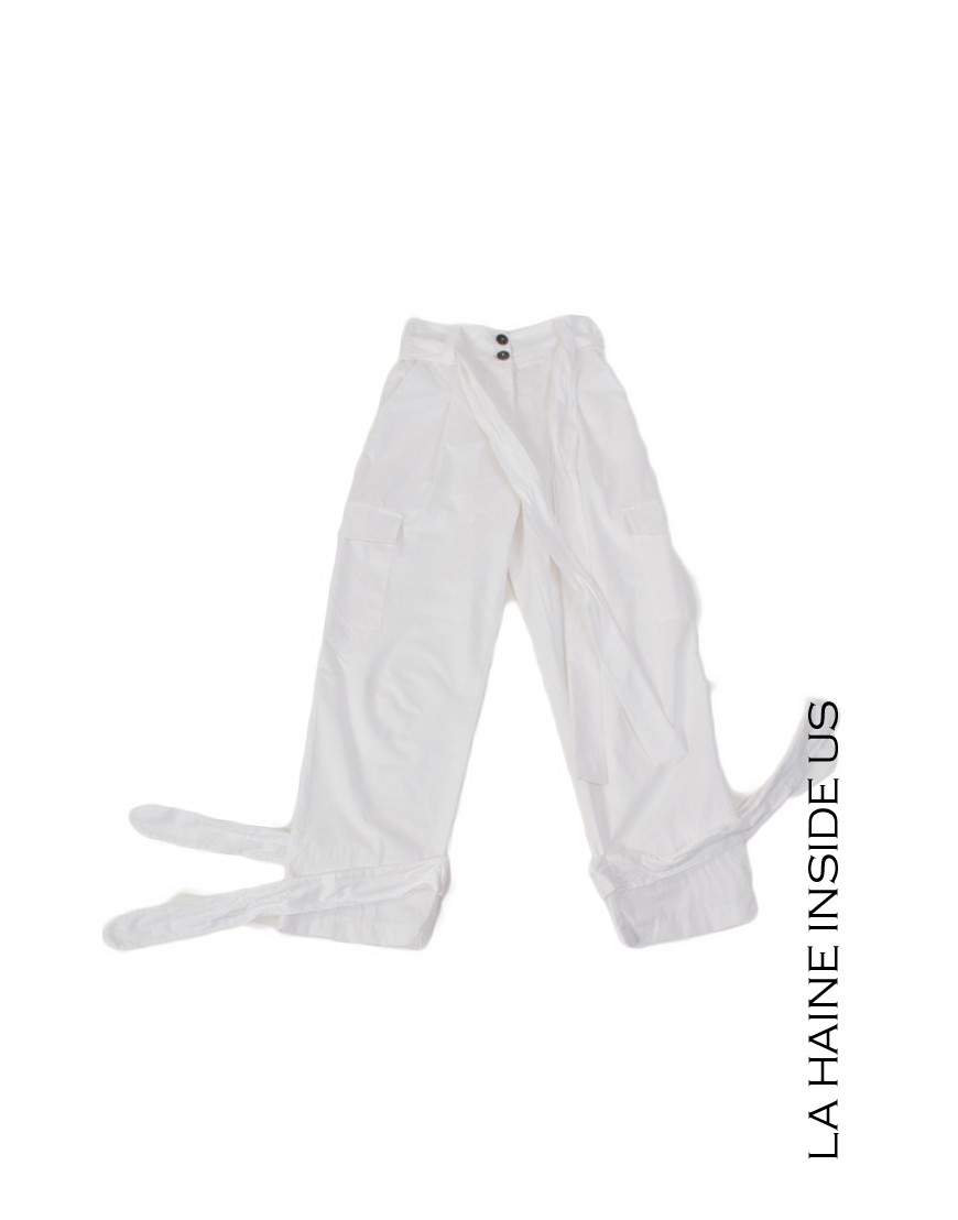 La haine inside us 4R LW709 PANTALONE Bianco Shopping online