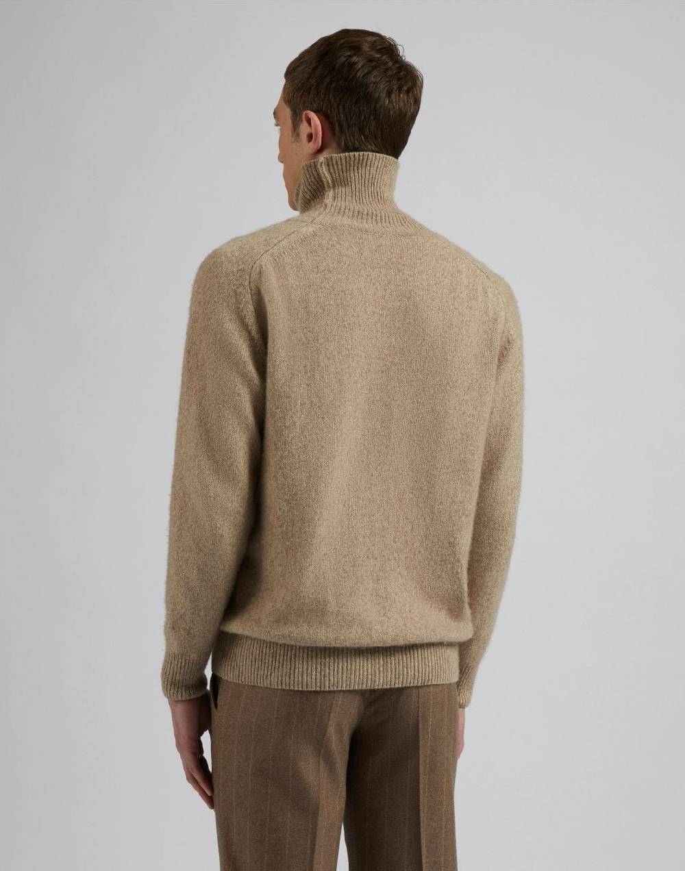 Lardini Maglia dolcevita beige in 100% puro cashmere biagioli titolo 2/11 I Più Venduti