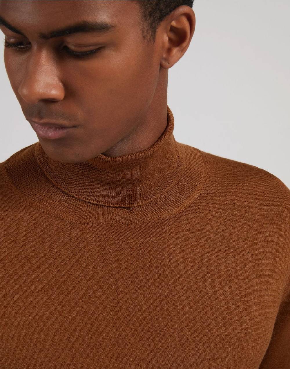 Lardini Dolcevita nocciola in lana merino, seta e cashmere Economico