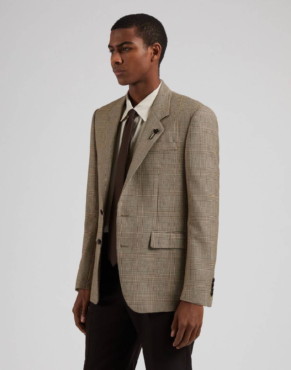 Lardini Giacca monopetto attitude in lana con disegno galles Soddisfazione Garantita