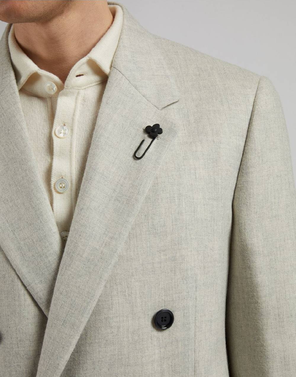 Lardini Abito linea feeling in cashmere light-flannel color panna Sconti questo mese