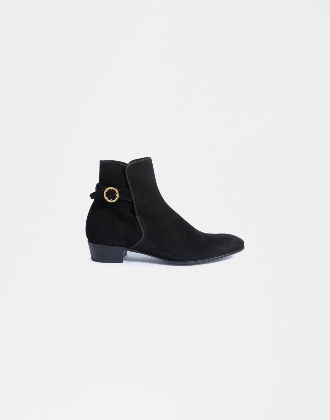 Lardini Stivaletto nero in pelle scamosciata 2025