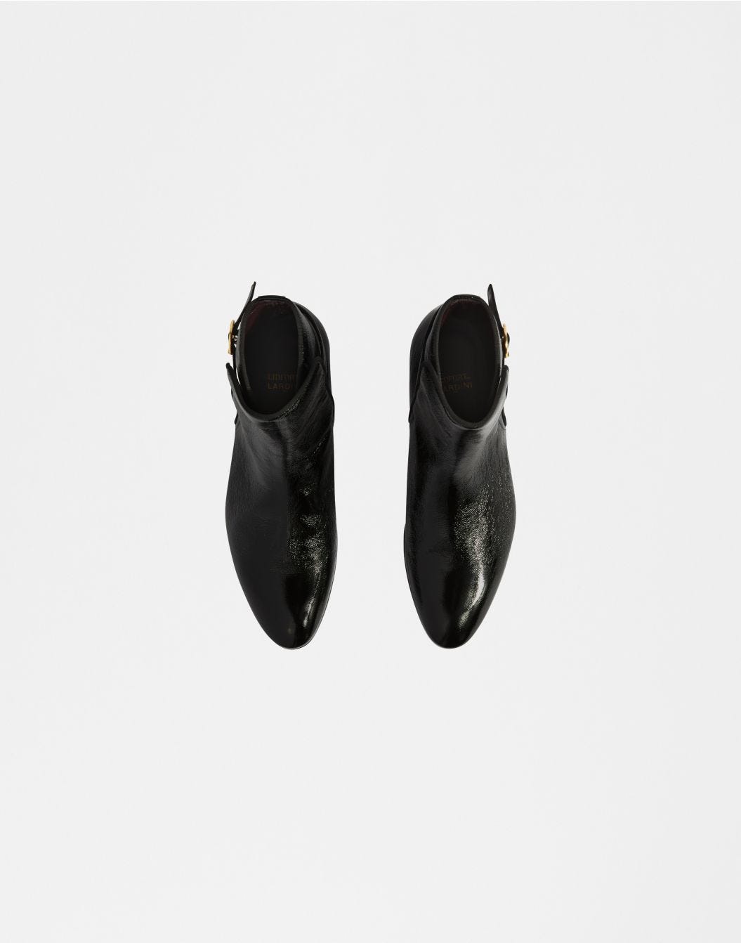 Lardini Stivaletto nero in pelle verniciata naplack In Linea