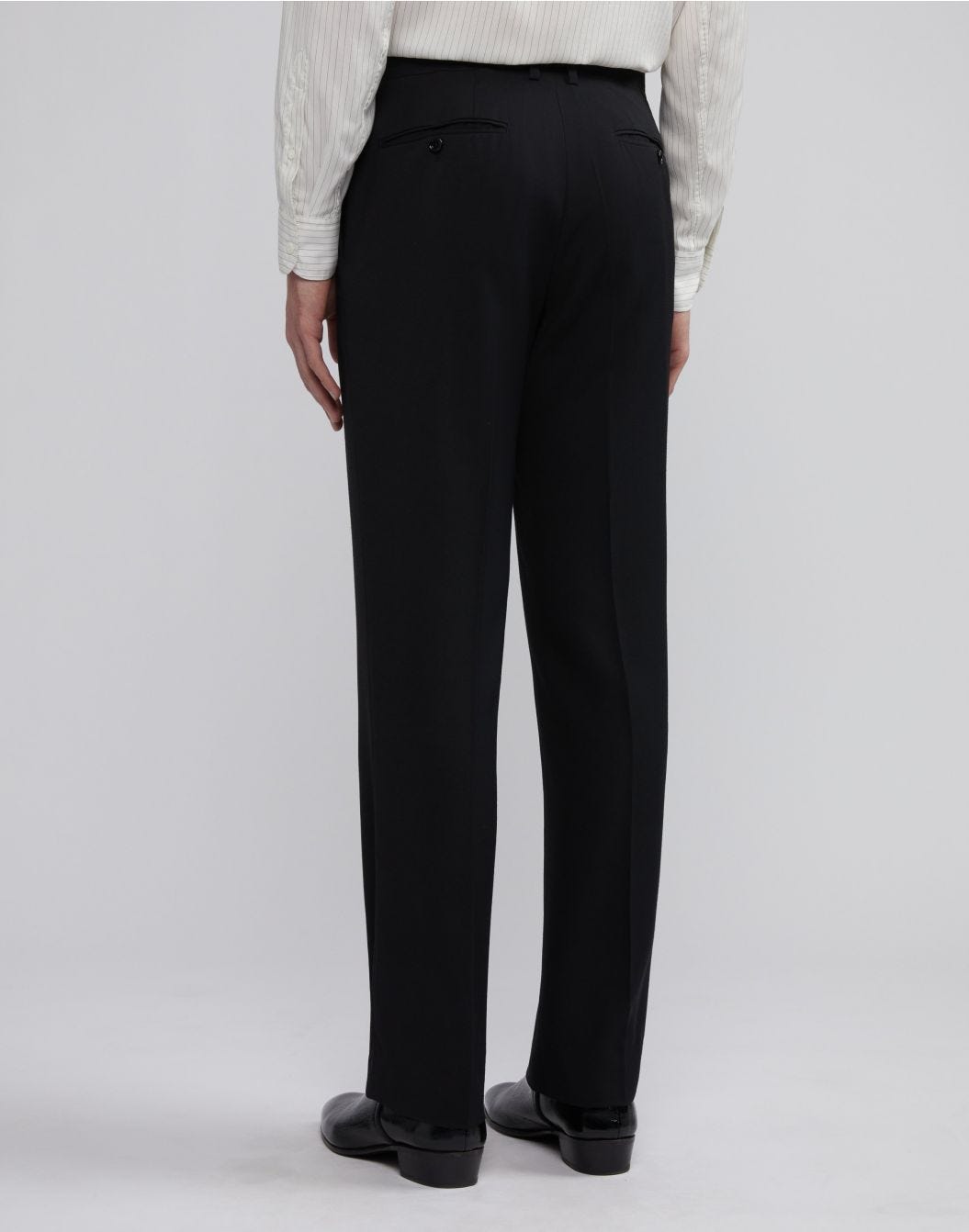 Lardini Pantalone nero attitude in viscosa di lana e seta Promozione