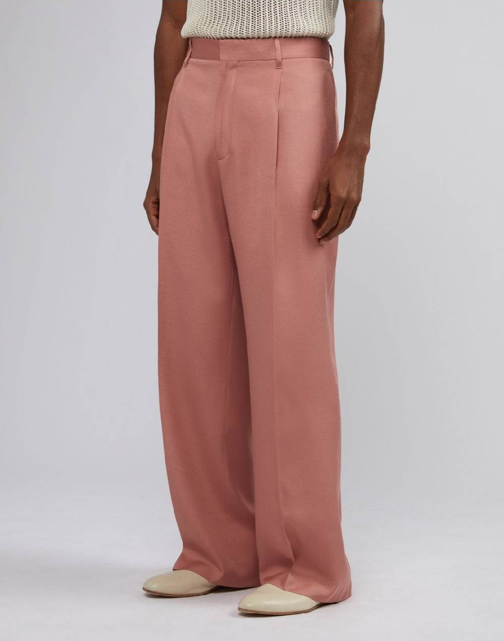Lardini Pantalone comfort rosa in viscosa Spedizione Gratuita