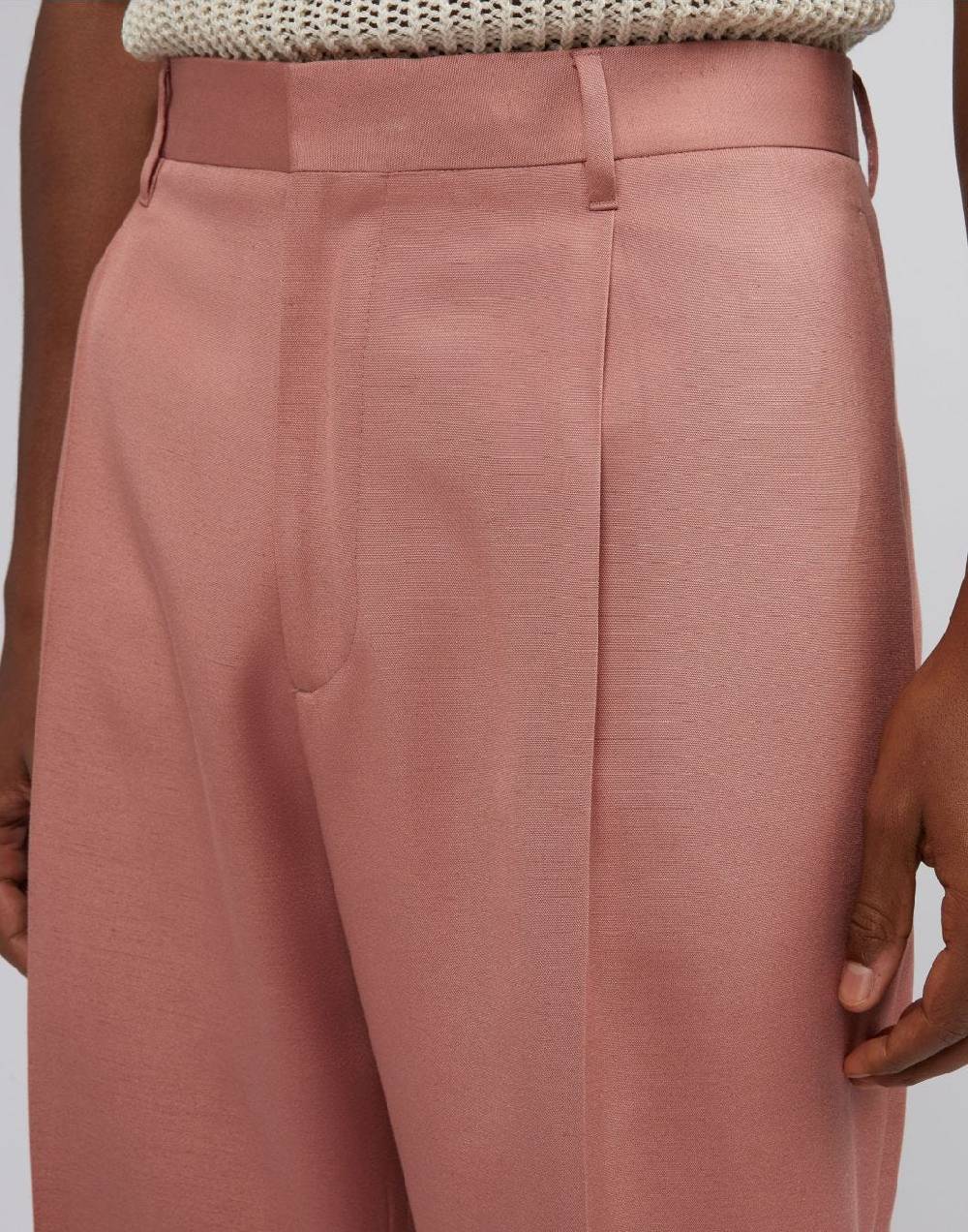 Lardini Pantalone comfort rosa in viscosa Spedizione Gratuita