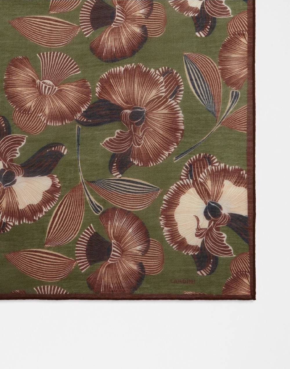 Lardini Foulard in seta con disegno floreale Qualità Garantita