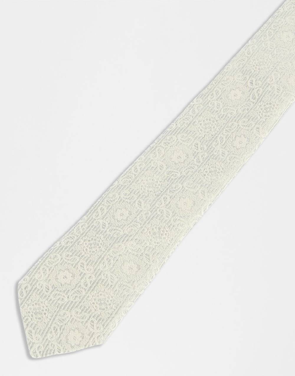 Lardini Cravatta in lino e cotone con disegno jacquard Consegna Veloce