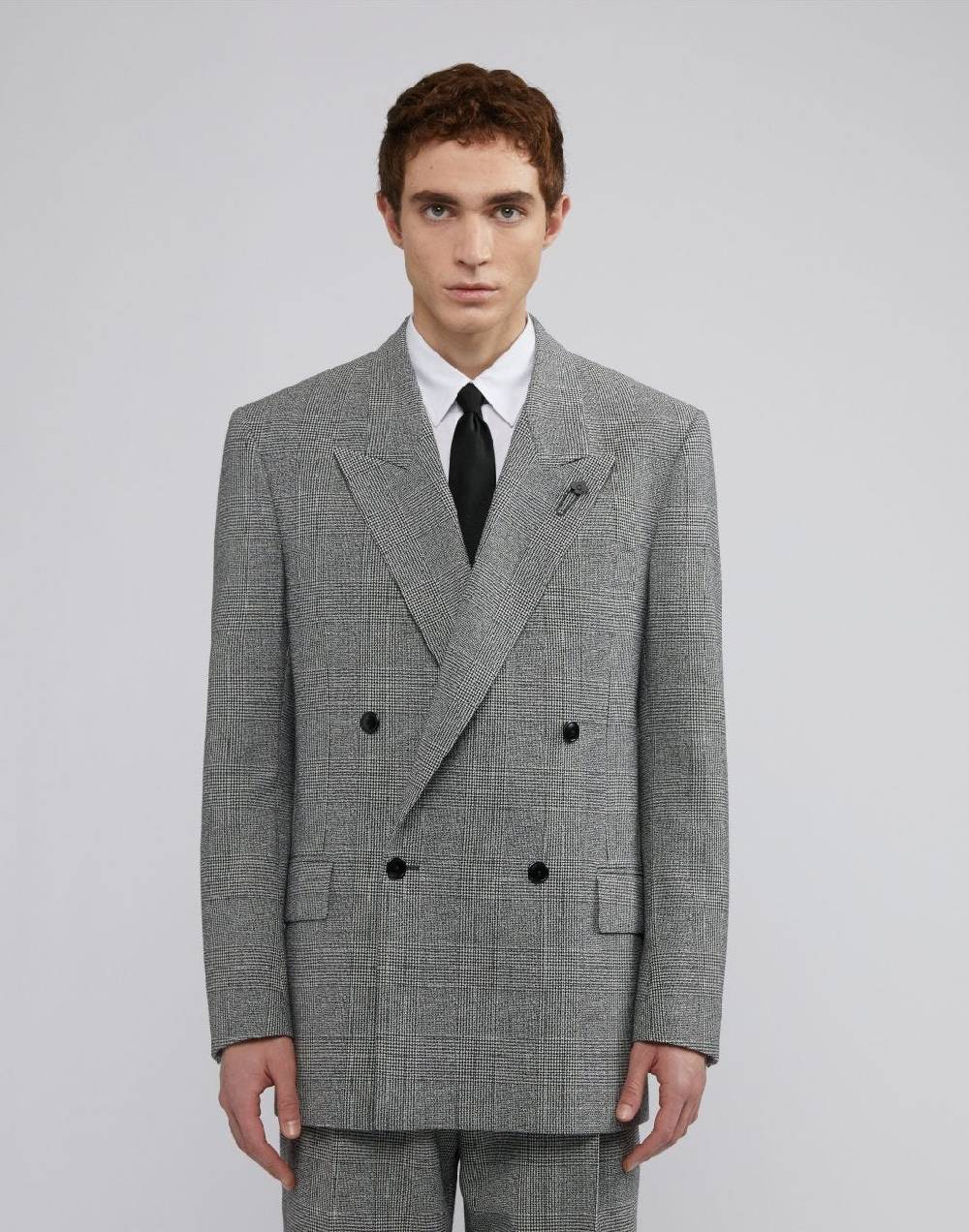 Lardini Blazer doppiopetto principe di galles fit boxy Negozio