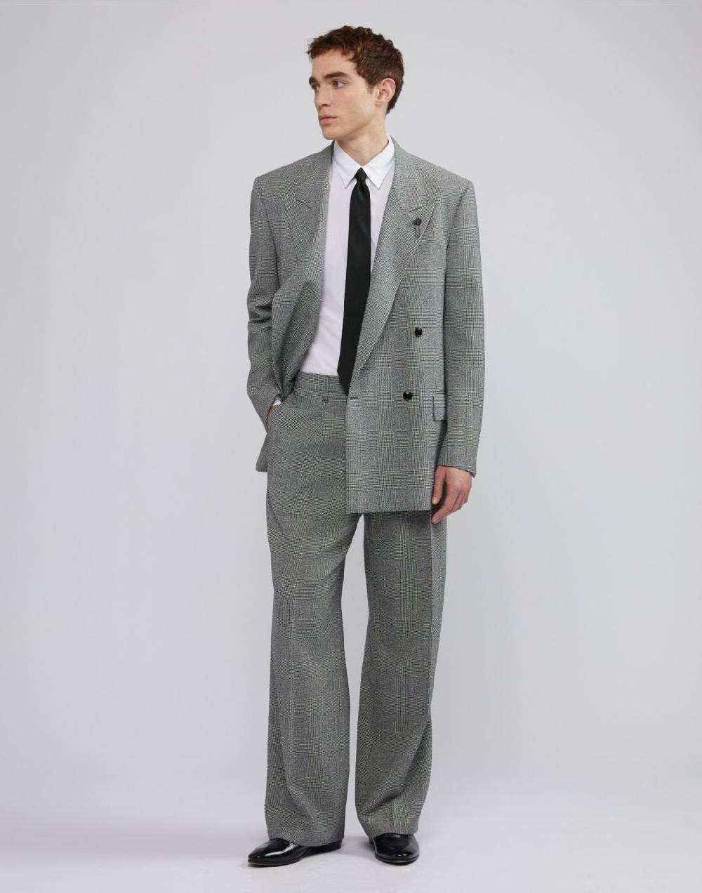Lardini Blazer doppiopetto principe di galles fit boxy Negozio