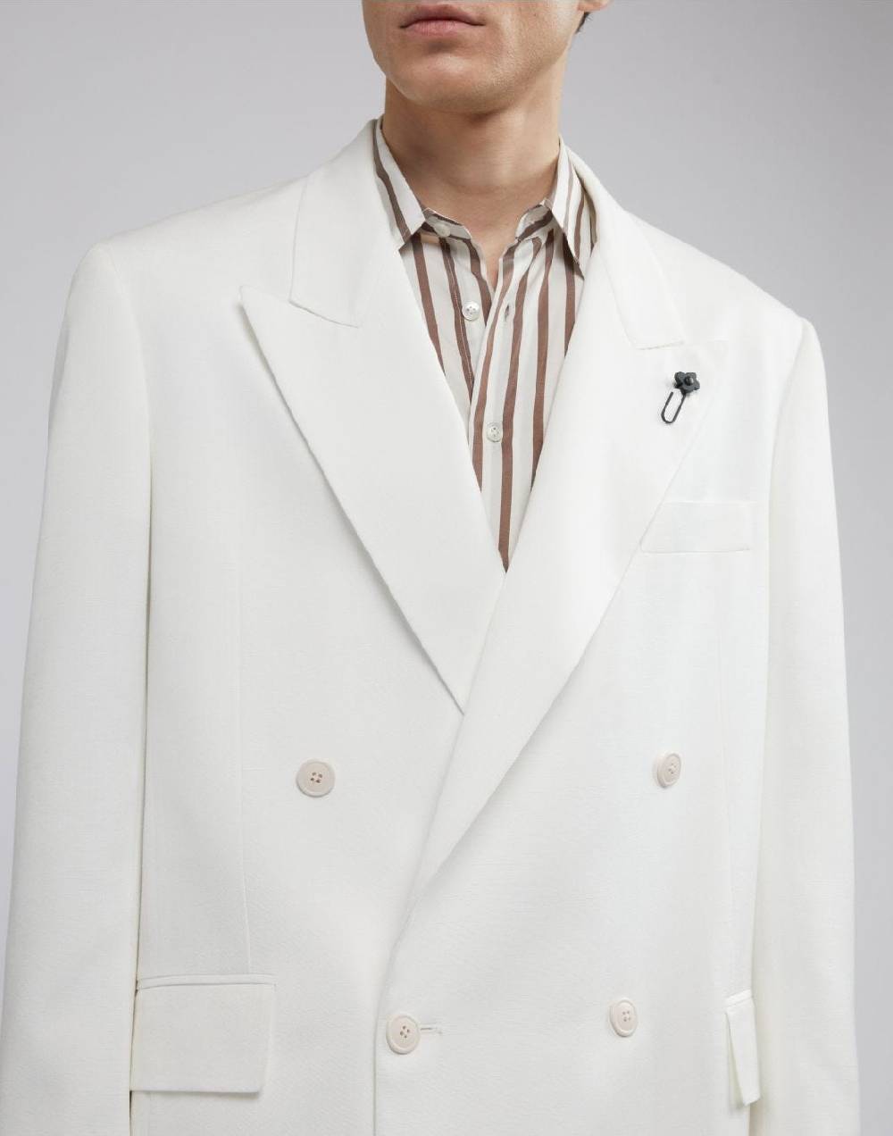 Lardini Blazer doppiopetto bianco fit boxy In Saldo