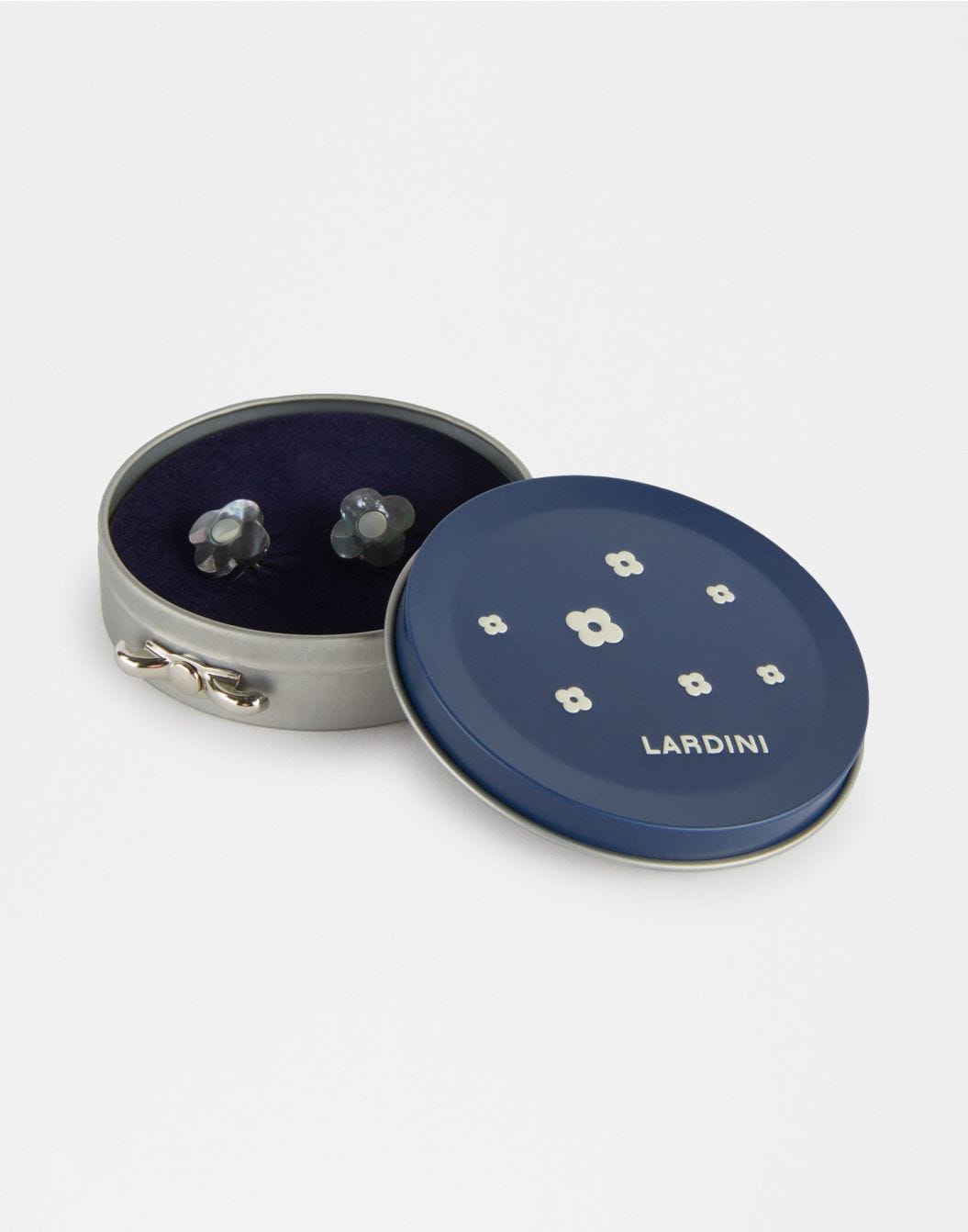 Lardini Gemelli in madreperla grigio e bianco