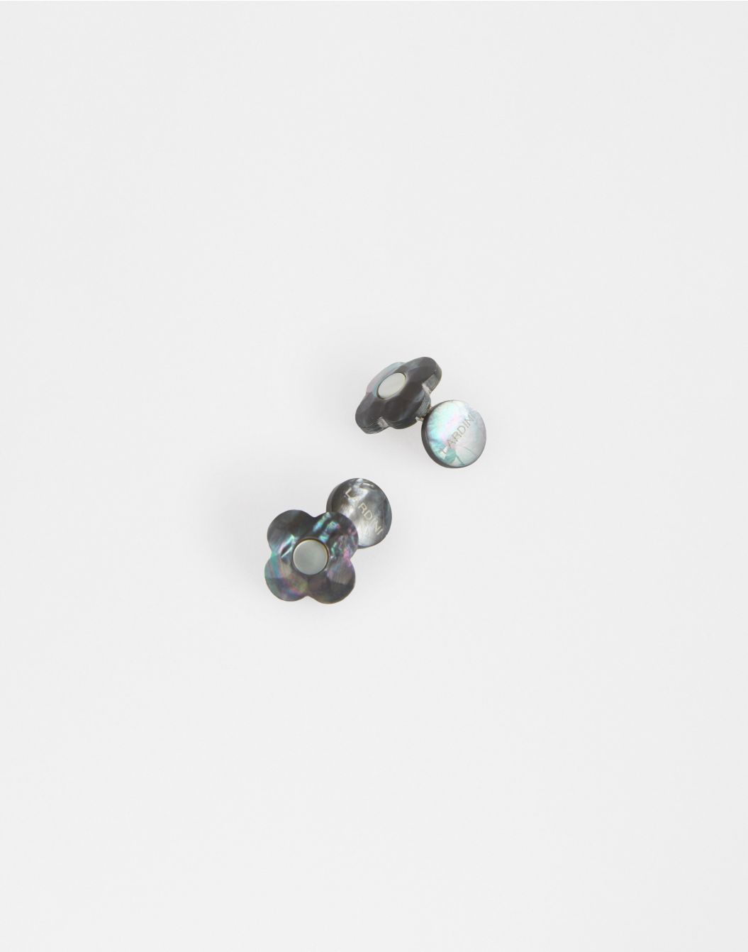 Lardini Gemelli in madreperla grigio e bianco Vendita