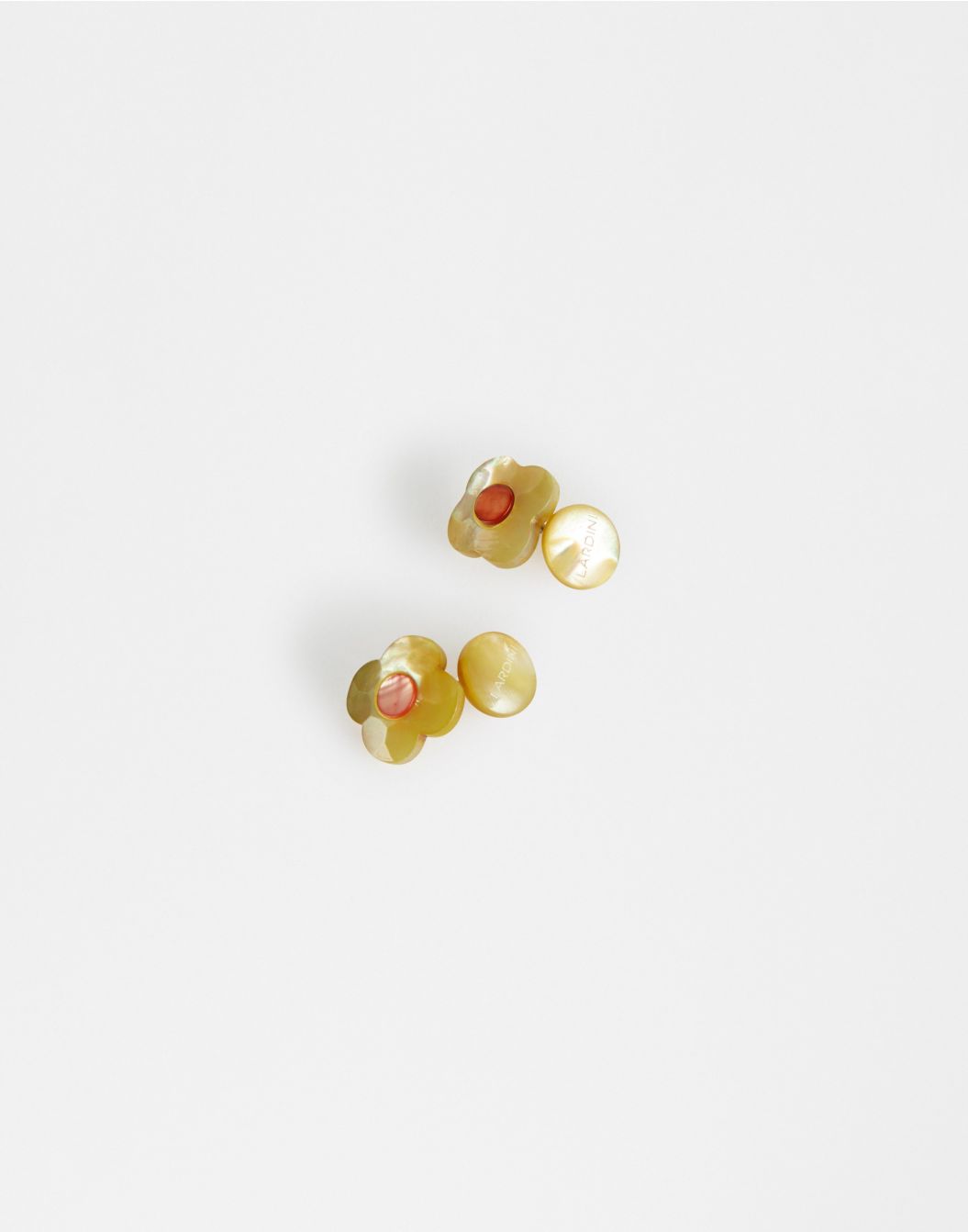 Lardini Gemelli in madreperla marrone e rosa Spedizione Gratuita