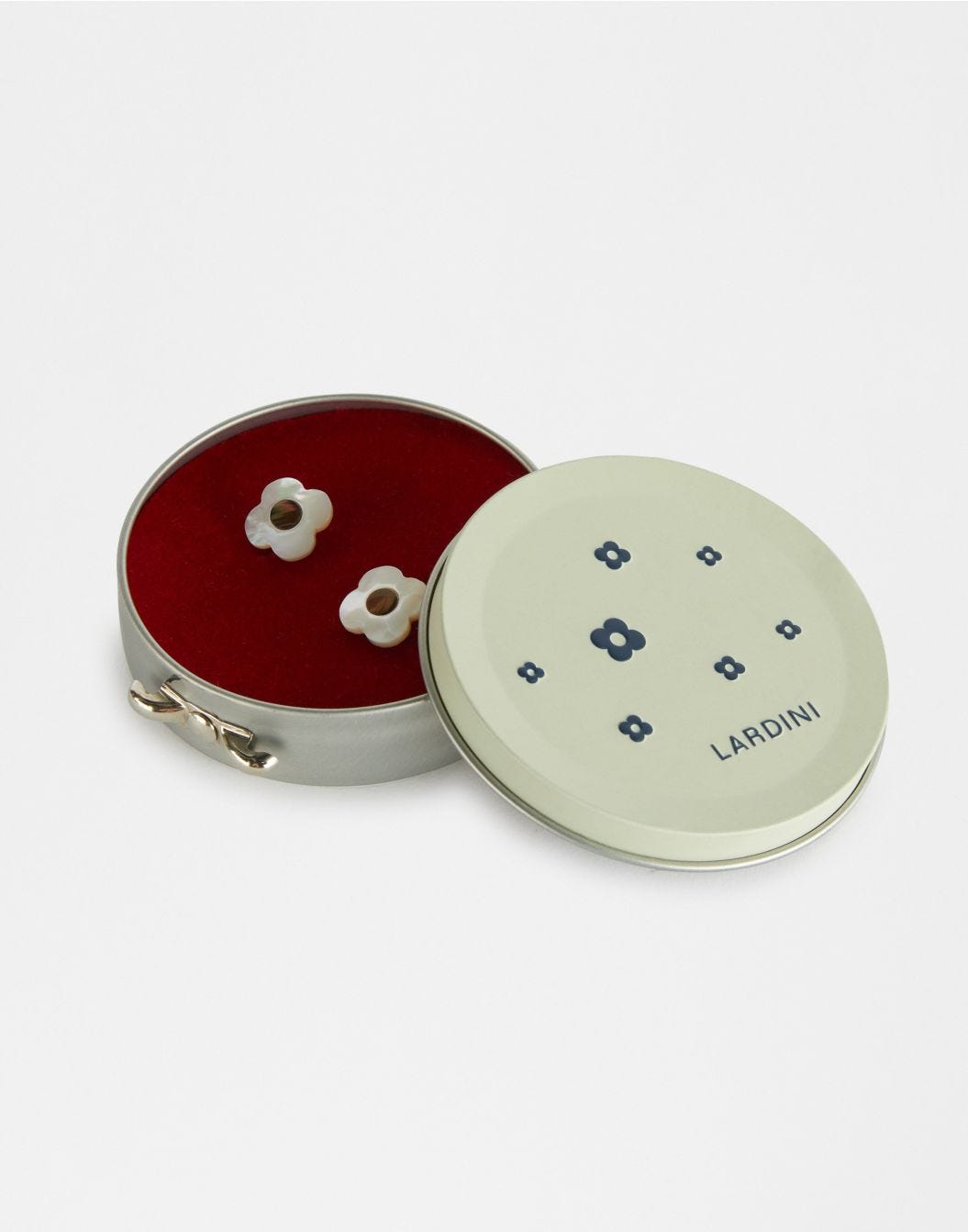 Lardini Gemelli in madreperla bianchi e marroni