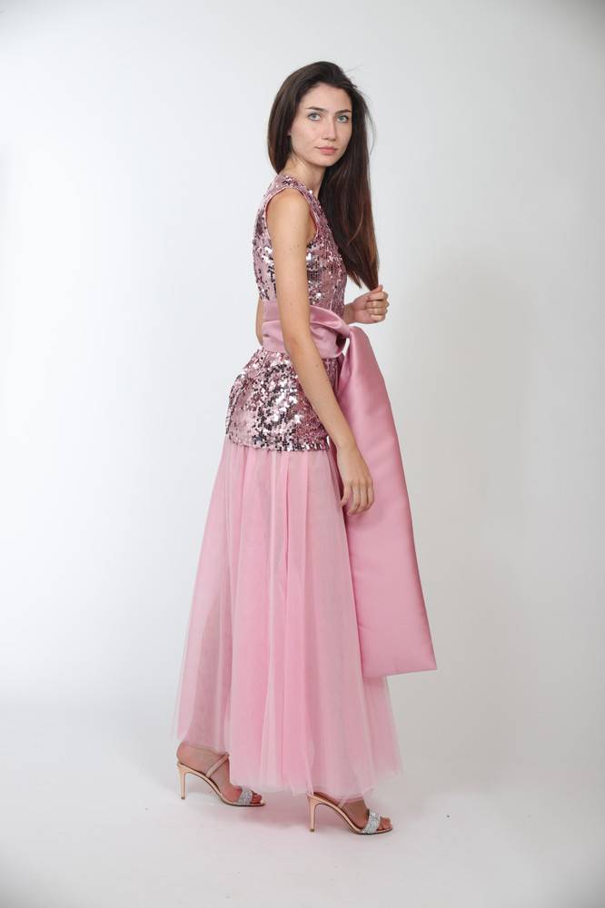 Nora Barth Abito in Tulle e Paillete Soddisfazione Garantita