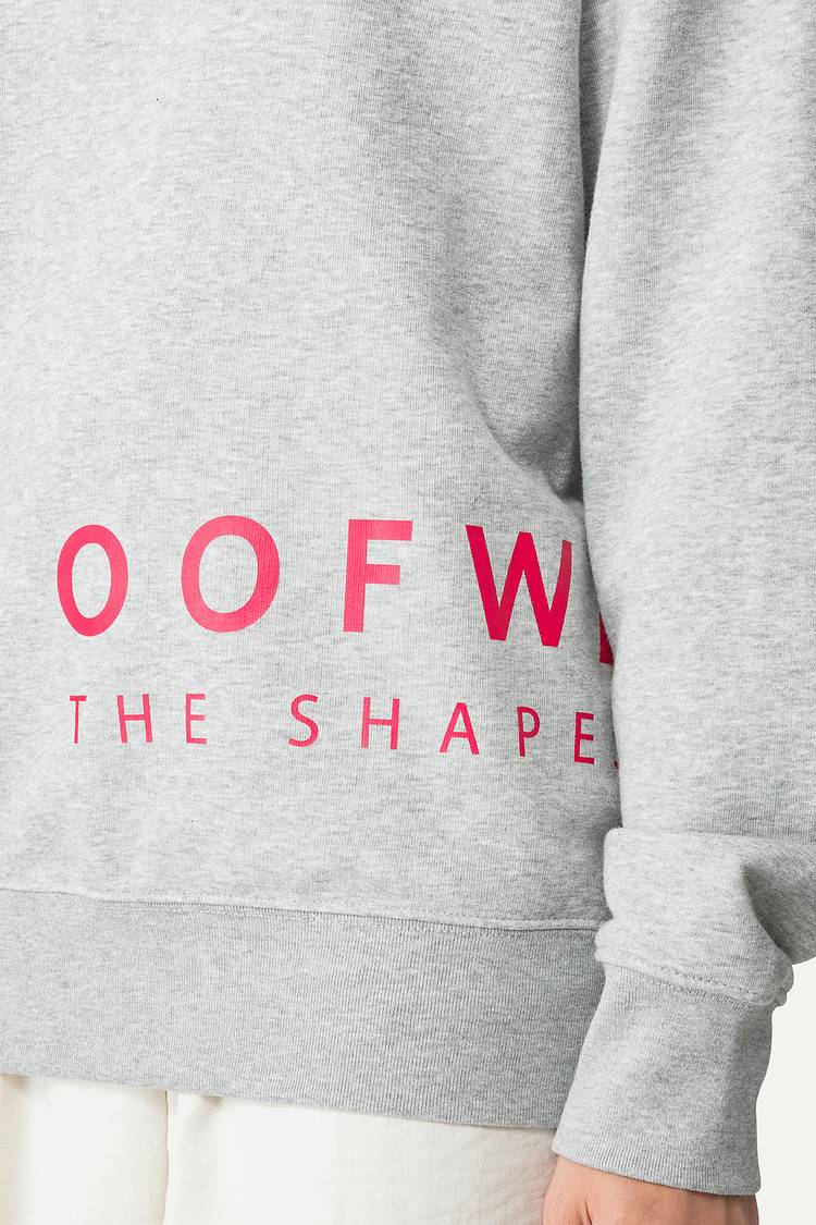 Oof Wear FELPA IN COTONE CON LOGO 4065 - GRIGIO MELANGE Vendite Flash
