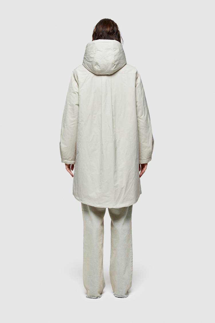 Oof Wear PARKA LUNGO 9094 IN NYLON MEMORY - PANNA Outlet