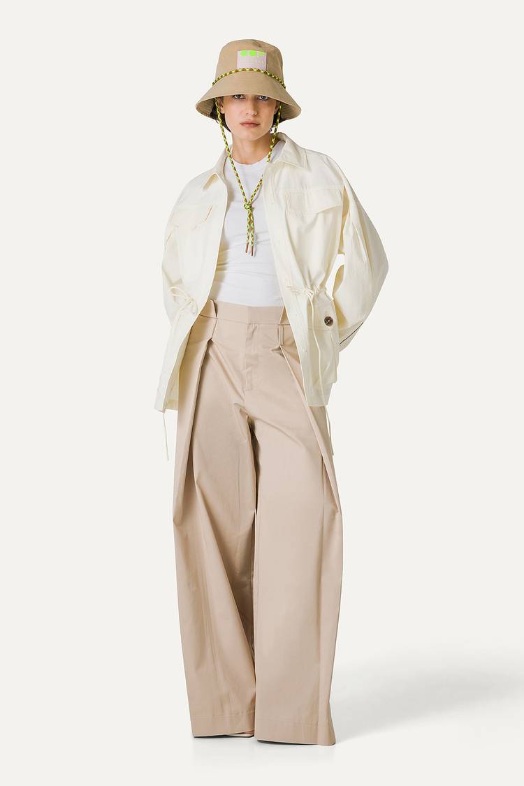 Oof Wear SAHARIANA OVER IN COTONE LEGGERO 9228 - VANIGLIA 2025