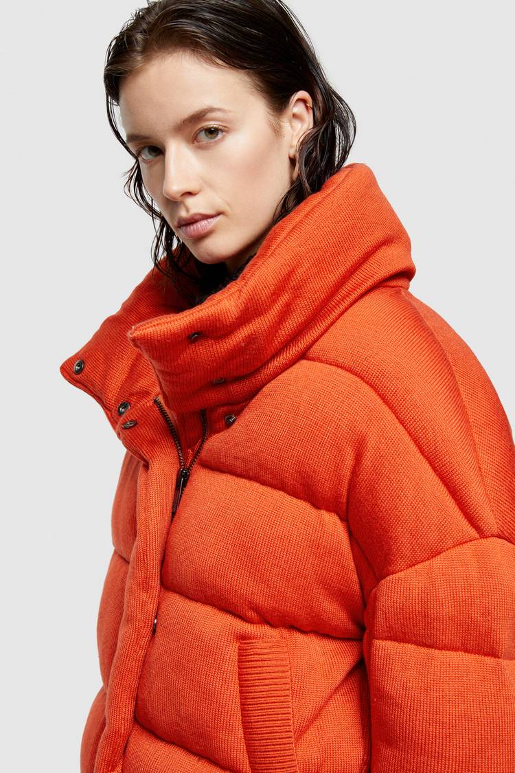 Oof Wear GIACCA CORTA 9270 IN TESSUTO MAGLIA IMBOTTITO - ARANCIO Sconto di tempo limitato