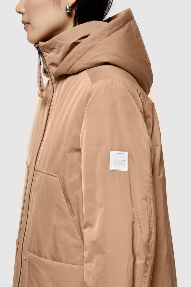 Oof Wear PARKA LUNGO 9094 IN NYLON MEMORY - CAMMELLO Officina