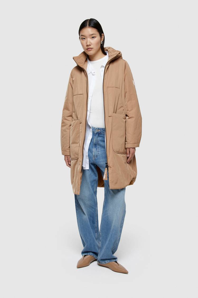 Oof Wear PARKA LUNGO 9094 IN NYLON MEMORY - CAMMELLO Officina