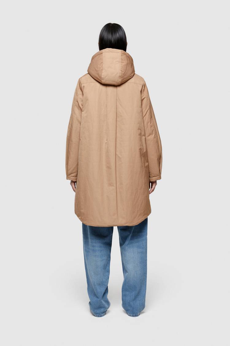 Oof Wear PARKA LUNGO 9094 IN NYLON MEMORY - CAMMELLO Officina