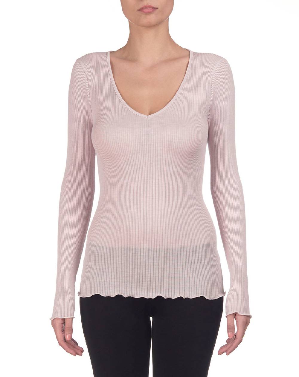 Oscalito Maglia maniche lunghe scollo a V 3486 Italia