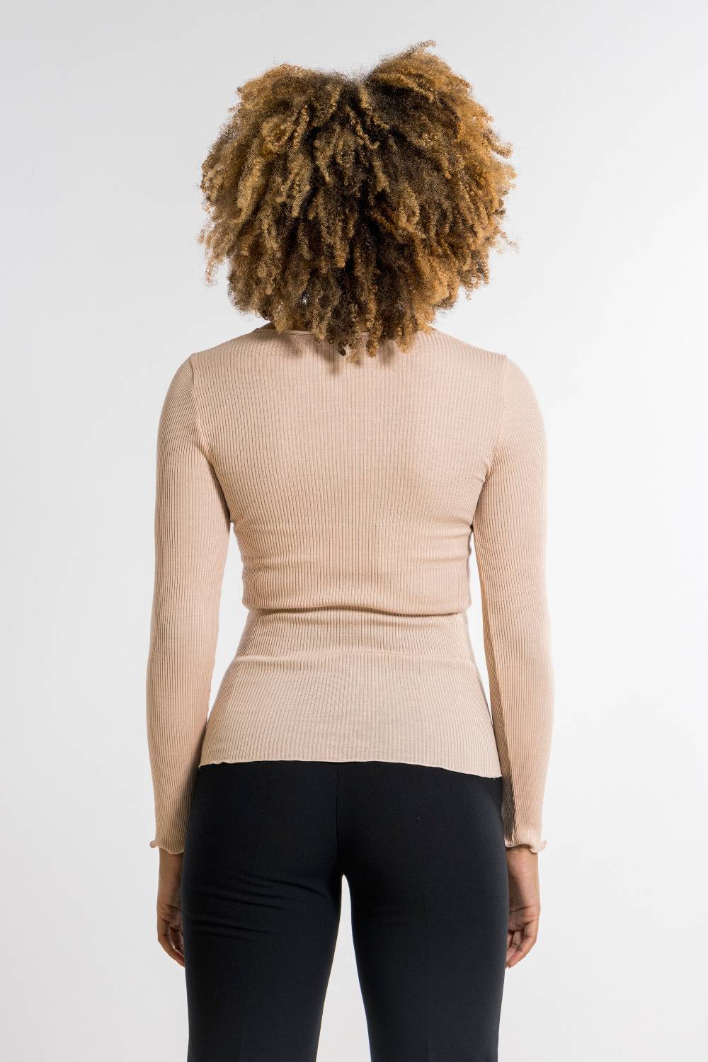 Oscalito Maglia a maniche lunghe donna lana e seta 6839 Promozione