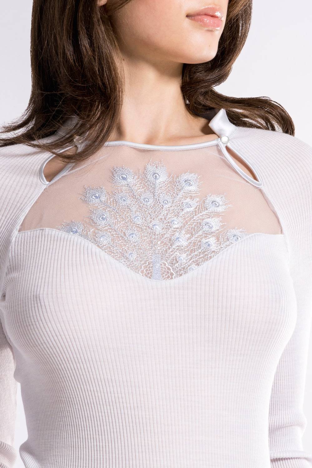 Oscalito Maglia a maniche lunghe Donna70% Lana , 30% Seta 6871 Vendita Calda