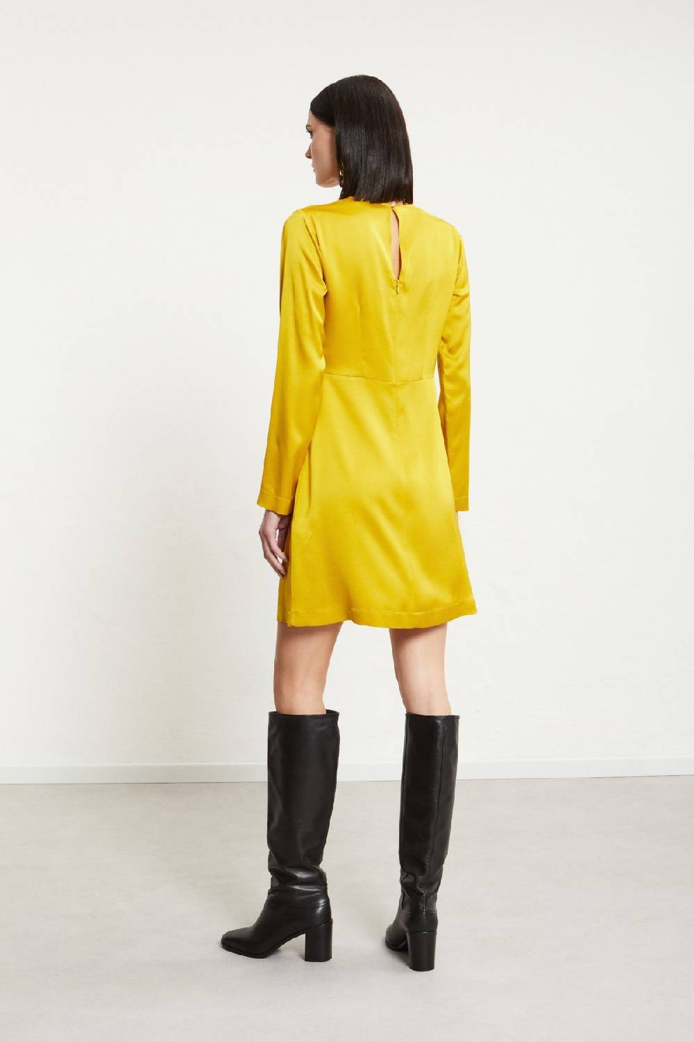 ottod'Ame Viscose short dress with knot Prezzo basso