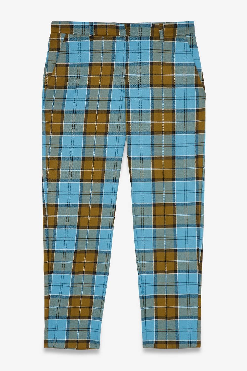 ottod'Ame Printed tartan anlke lenght trousers ACQUISTA ORA