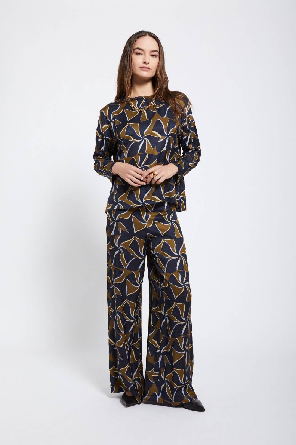 ottod'Ame Viscose palazzo trousers 2025