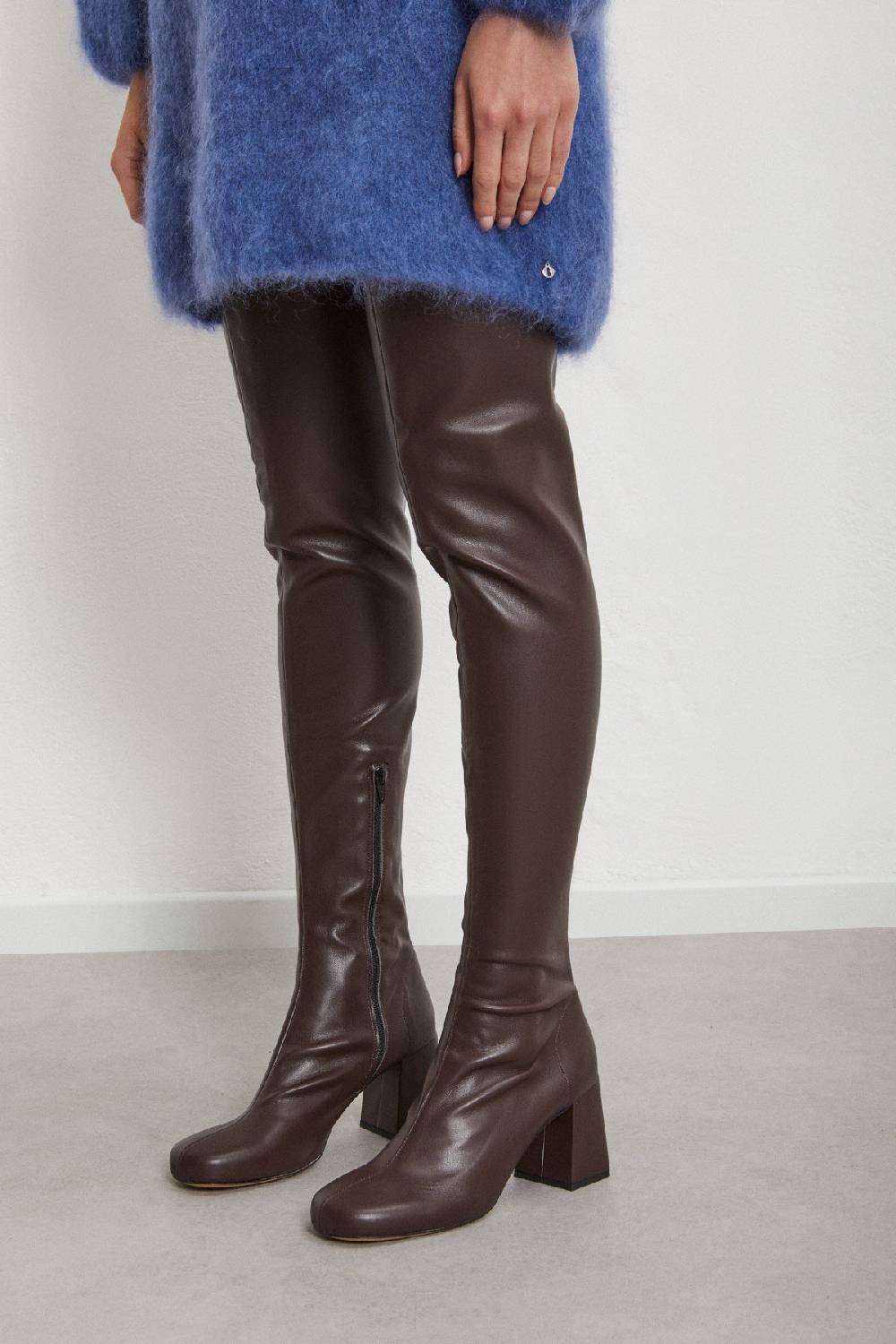 ottod'Ame Leather over-the-knee boots Fino Al -60%